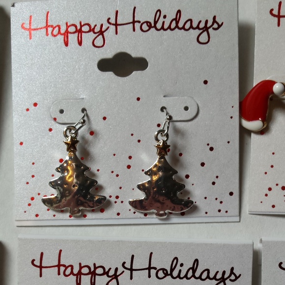 CHRISTMAS EARRINGS (6 ) & 1 MANGER PENDANT NEW - Picture 6 of 8